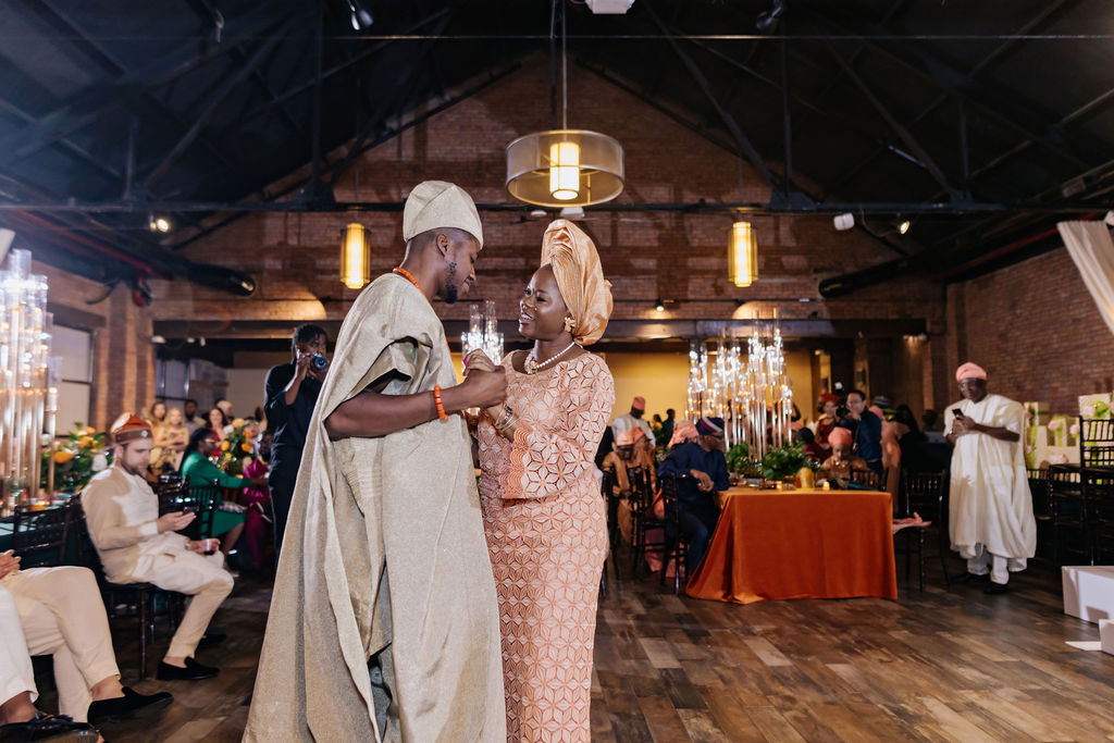 Groom Dancing with his Mother Nigerian Wedding Reception