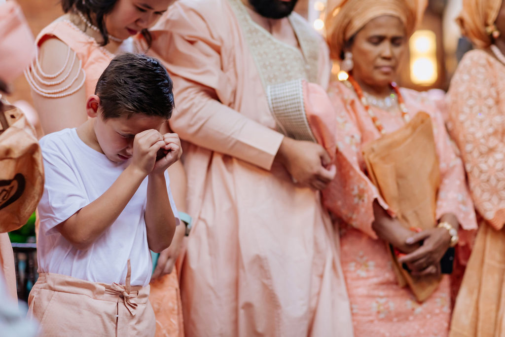 Traditional Nigerian Reception Prayerfulness