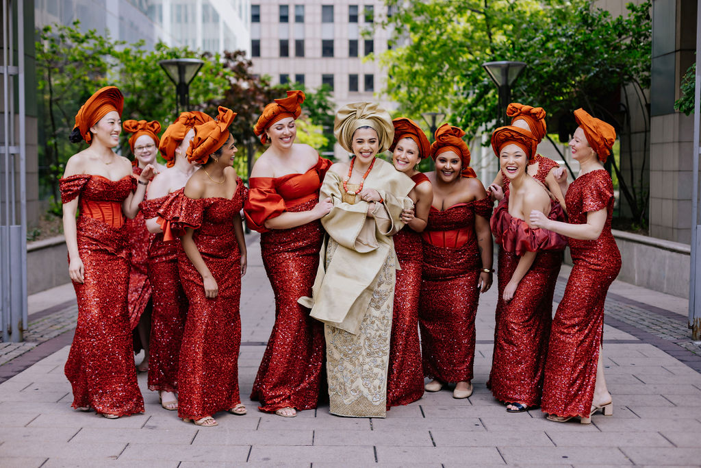 Aso Ebi Brides Party Colorful