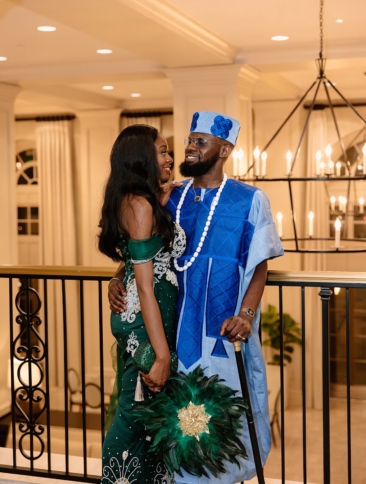 Bride Groom Aso Ebi Traditional Nigerian Wedding Ceremony