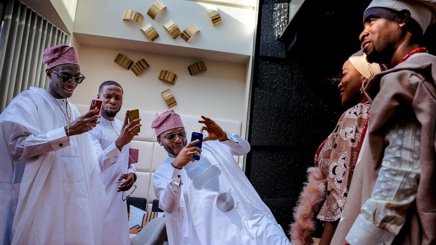 Designer Groomsmen Aso Ebi Nigerian Wedding Tradition