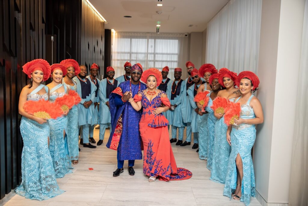 Full Wedding Party Aso Ebi Pre Wedding