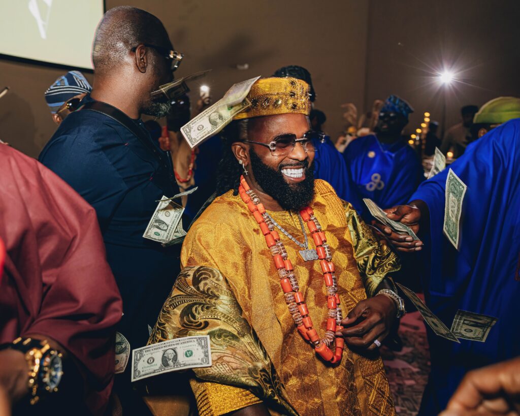 Groom Money Spraying Nigerian Wedding Tradition