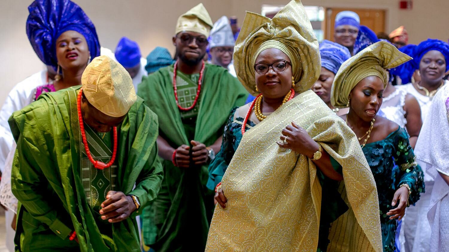 Nigerian Wedding Ceremony Traditions Aso Ebi Dancing