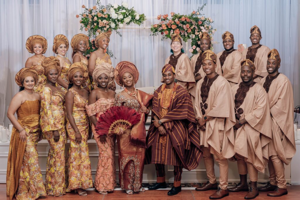 Nigerian Wedding Ceremony Traditions Aso Ebi Full Family