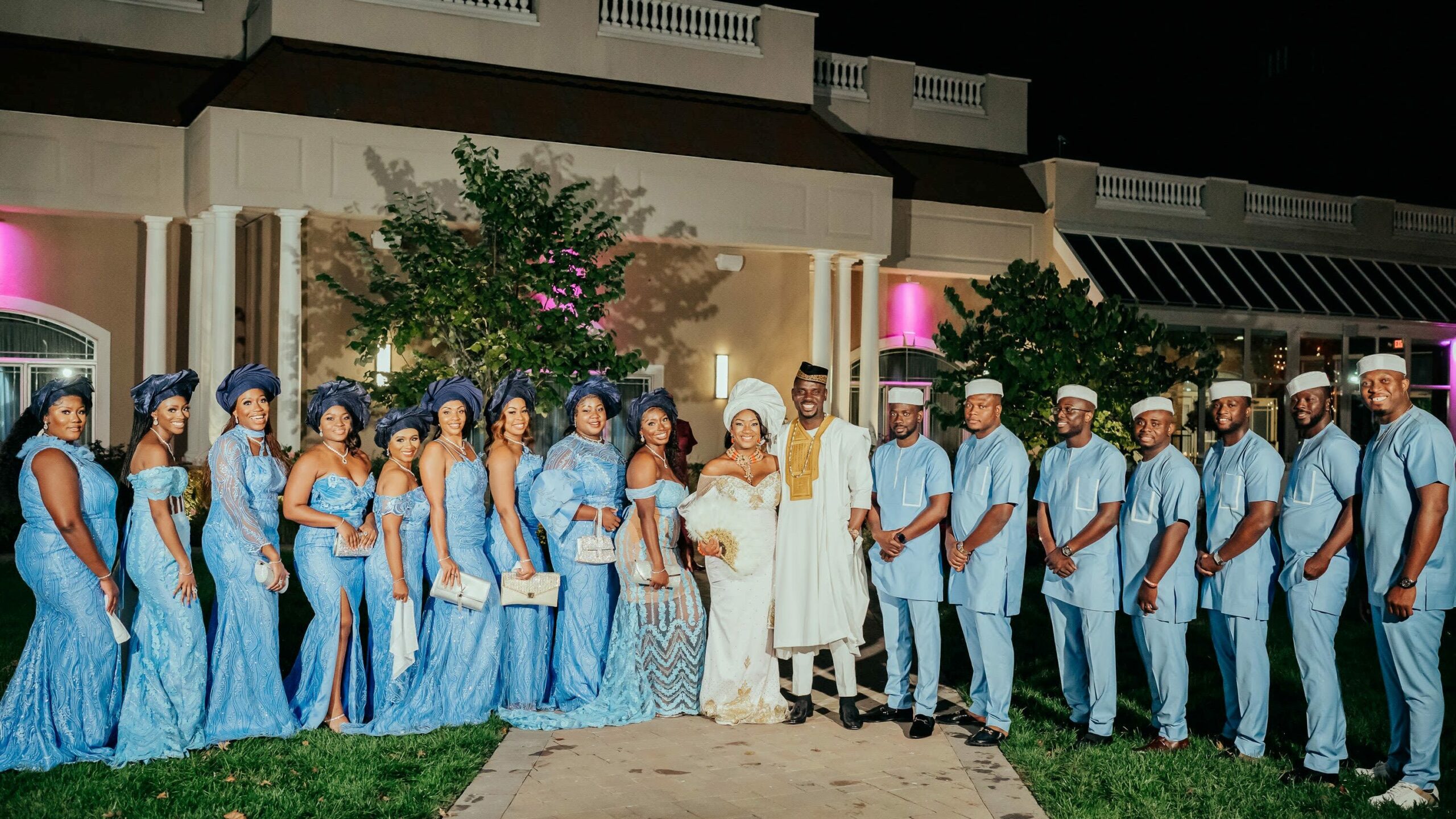 Nigerian Wedding Ceremony Traditions Aso Ebi Wedding Party