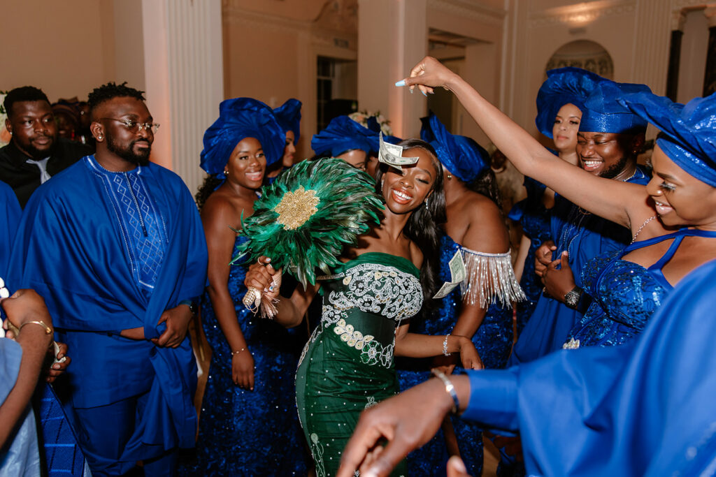 Partying Aso Ebi Nigerian Wedding Reception