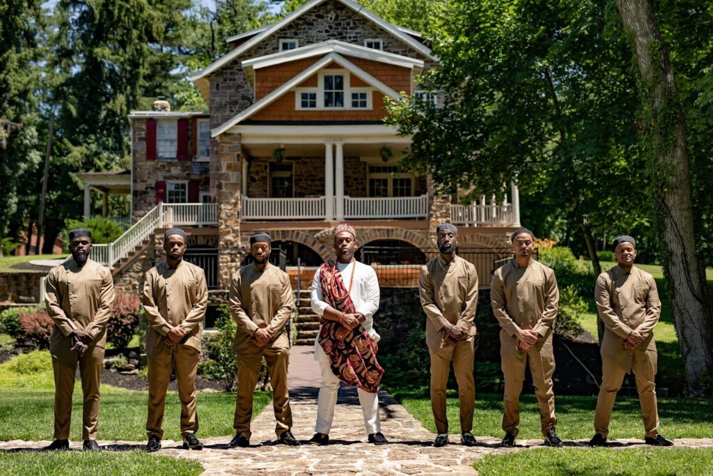 Simple Groom groomsmen Aso ebi Tradition