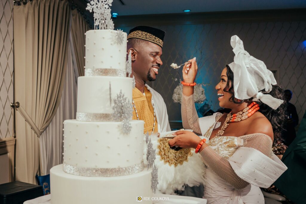 Nigerian Wedding Cake Traditional Bride Groom