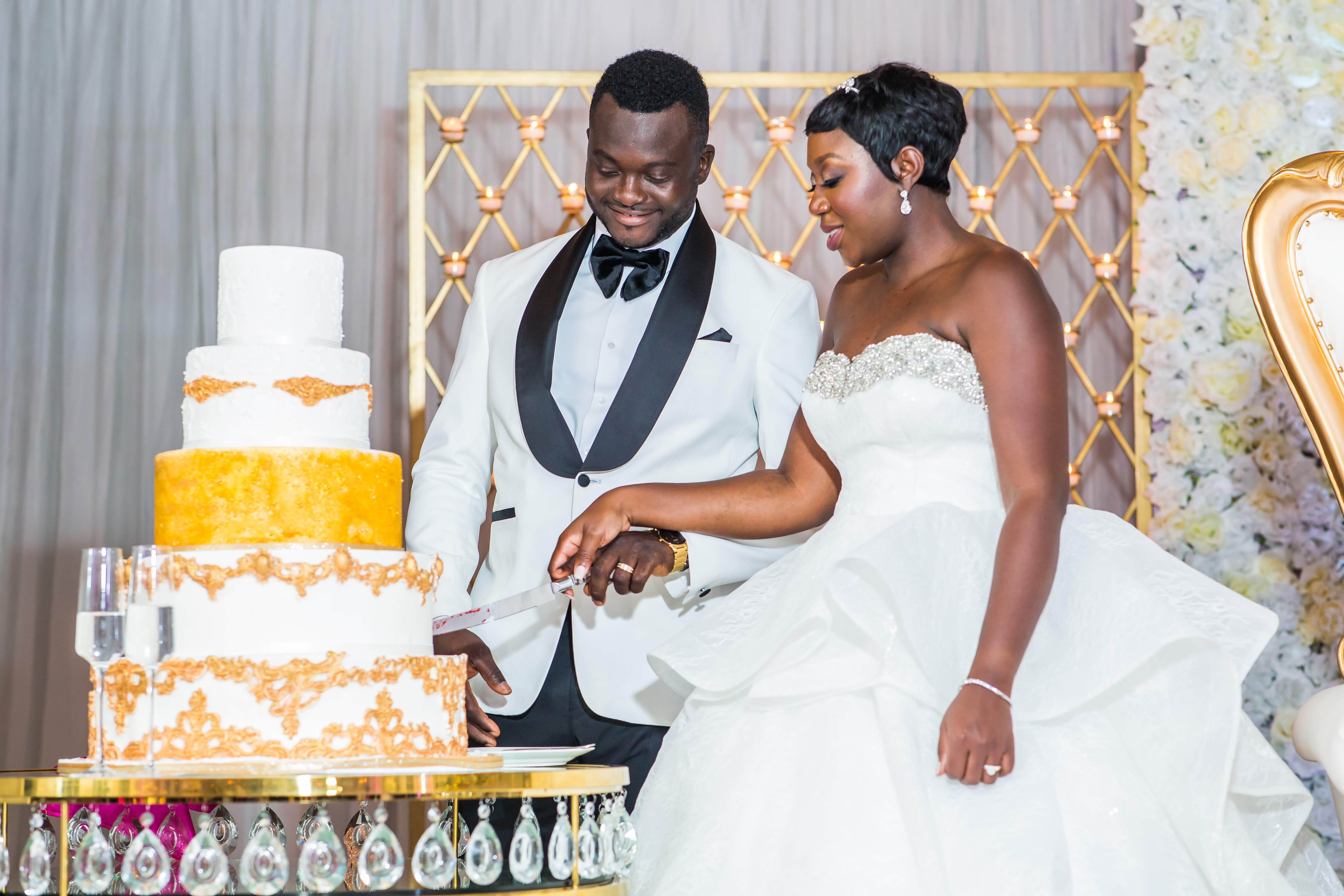 Nigerian Wedding Cake Cutting Ceremony