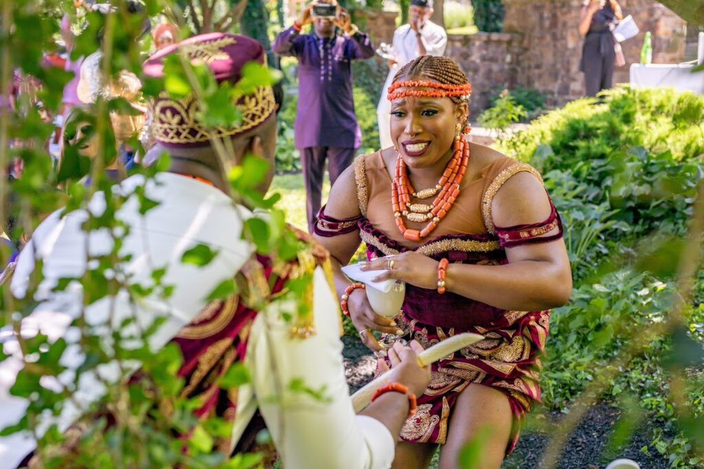 Igbo Wedding Palm Wine Ceremony Groom Presentation