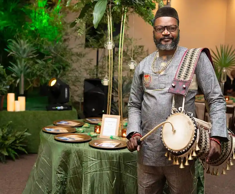 talking drummer yoruba wedding