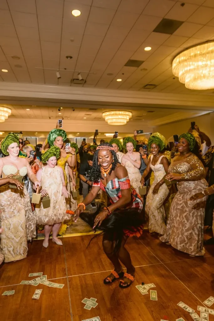 how money spraying adds blessings to nigerian weddings