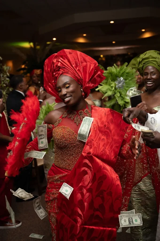 nigerian wedding money spraying customs and evolution